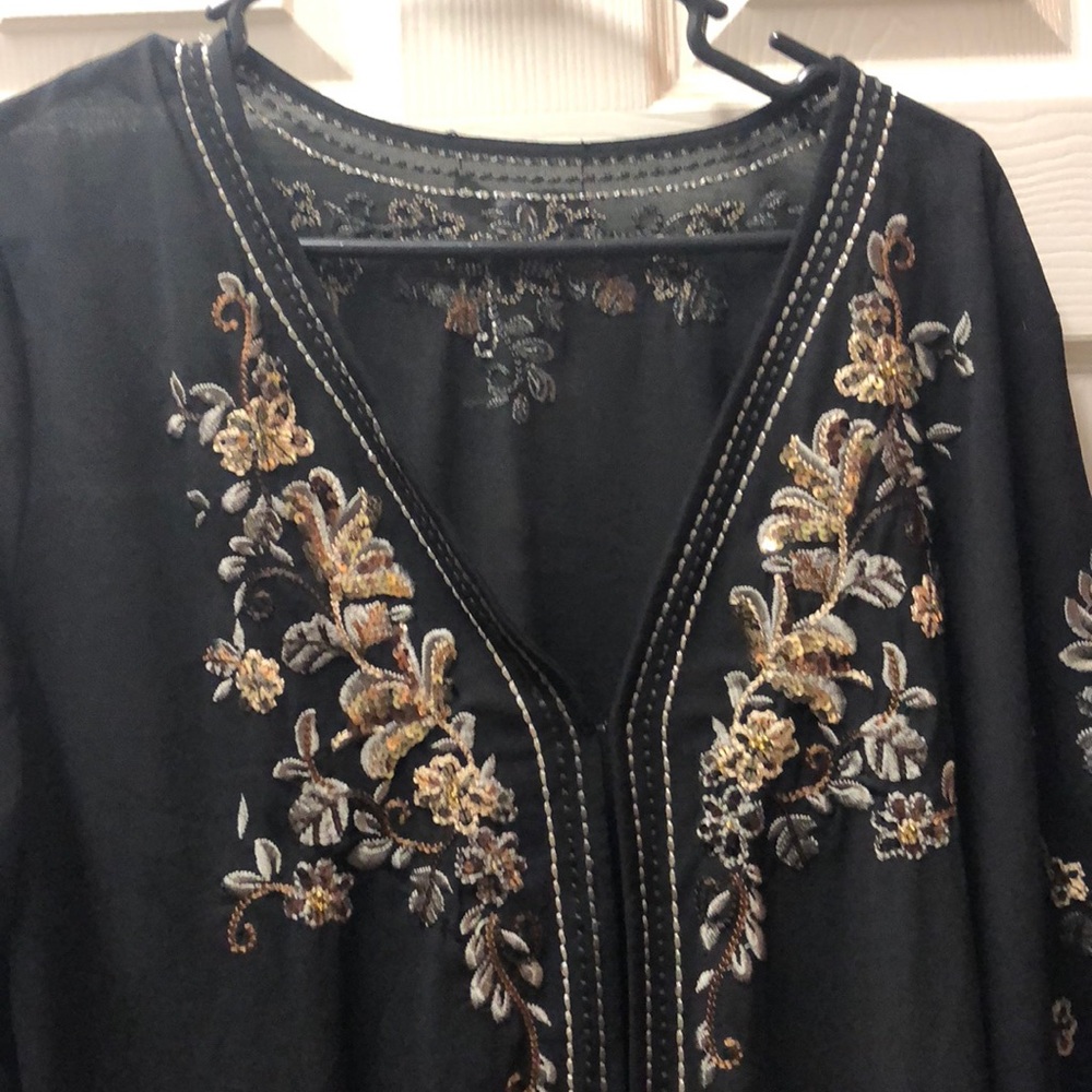 Beautiful beaded top or cover up